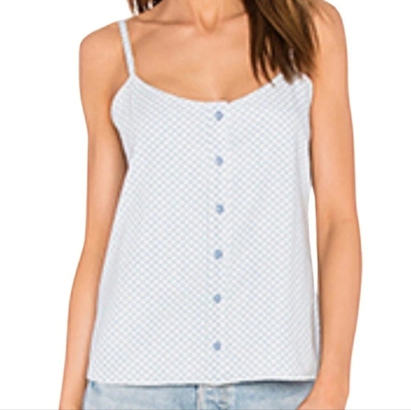 Adriano Goldschmied Womens Sz S Austen Ditsy Tile Print Tank Adj. Straps Summer - Picture 2 of 13